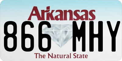 AR license plate 866MHY