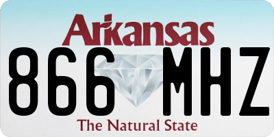 AR license plate 866MHZ