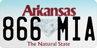 AR license plate 866MIA
