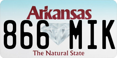 AR license plate 866MIK