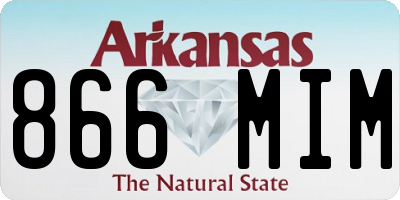 AR license plate 866MIM