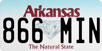 AR license plate 866MIN