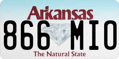 AR license plate 866MIO