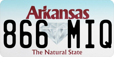AR license plate 866MIQ