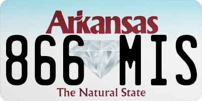 AR license plate 866MIS