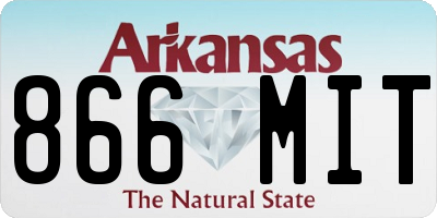 AR license plate 866MIT