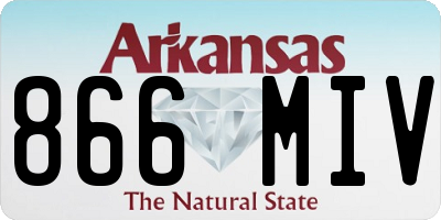 AR license plate 866MIV