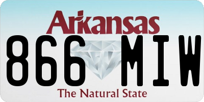 AR license plate 866MIW