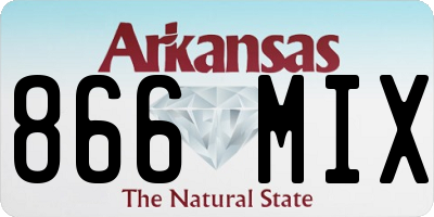 AR license plate 866MIX