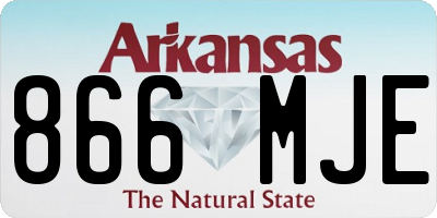 AR license plate 866MJE