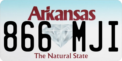 AR license plate 866MJI