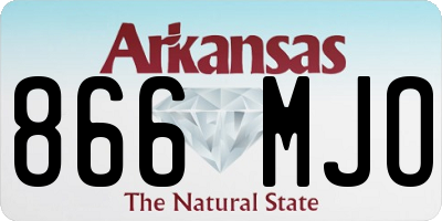 AR license plate 866MJO
