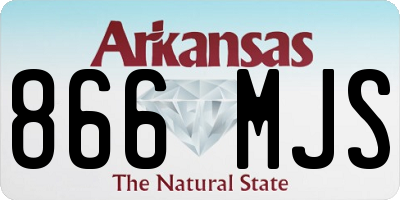 AR license plate 866MJS