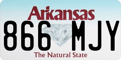 AR license plate 866MJY