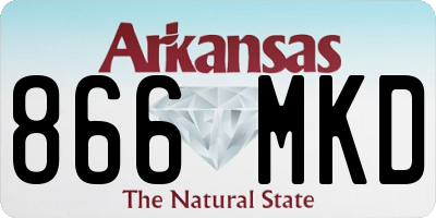 AR license plate 866MKD