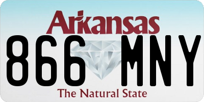 AR license plate 866MNY