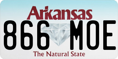 AR license plate 866MOE