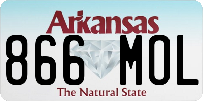 AR license plate 866MOL