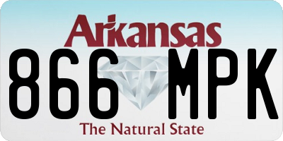 AR license plate 866MPK