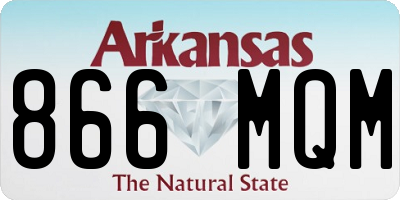 AR license plate 866MQM