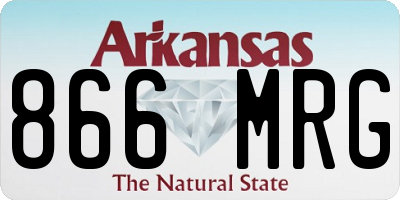 AR license plate 866MRG