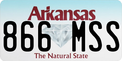 AR license plate 866MSS