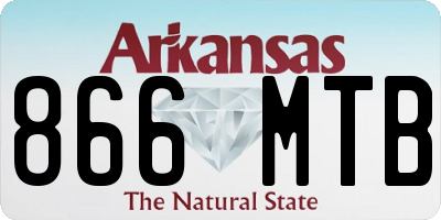 AR license plate 866MTB