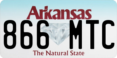 AR license plate 866MTC