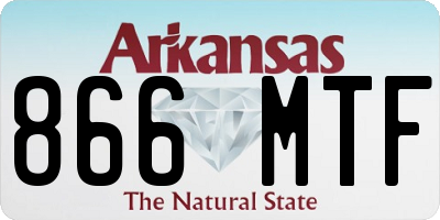 AR license plate 866MTF