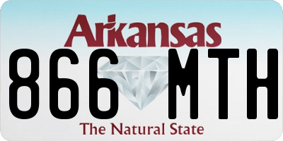 AR license plate 866MTH