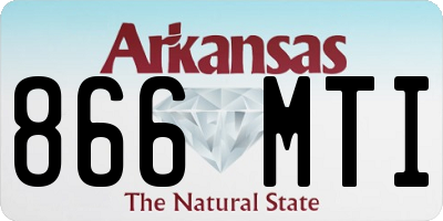 AR license plate 866MTI