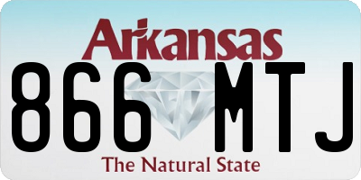AR license plate 866MTJ