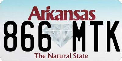 AR license plate 866MTK