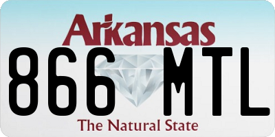 AR license plate 866MTL