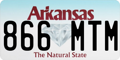 AR license plate 866MTM