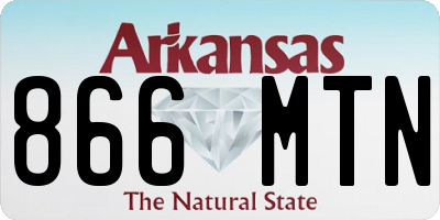 AR license plate 866MTN