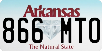 AR license plate 866MTO