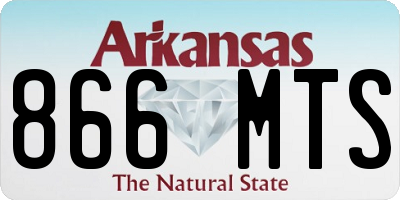 AR license plate 866MTS