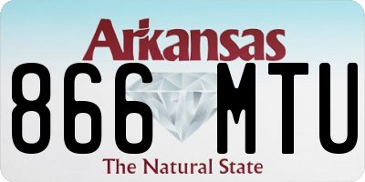 AR license plate 866MTU