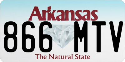 AR license plate 866MTV