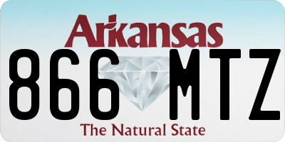 AR license plate 866MTZ