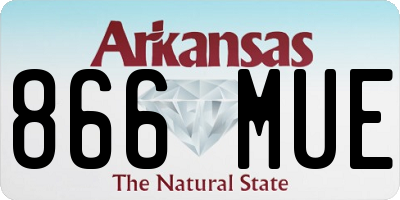 AR license plate 866MUE
