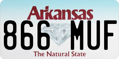 AR license plate 866MUF