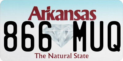 AR license plate 866MUQ