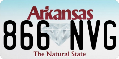 AR license plate 866NVG