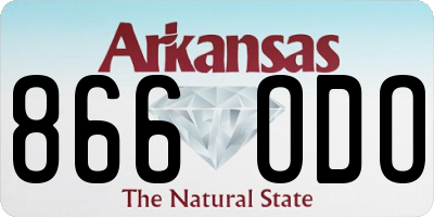 AR license plate 866ODO