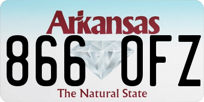 AR license plate 866OFZ