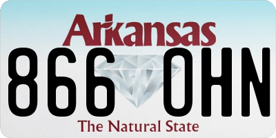 AR license plate 866OHN