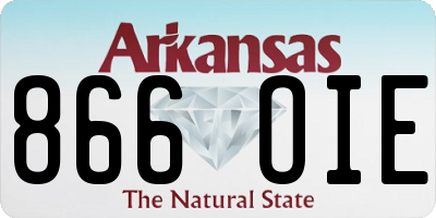 AR license plate 866OIE