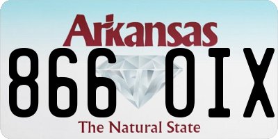 AR license plate 866OIX